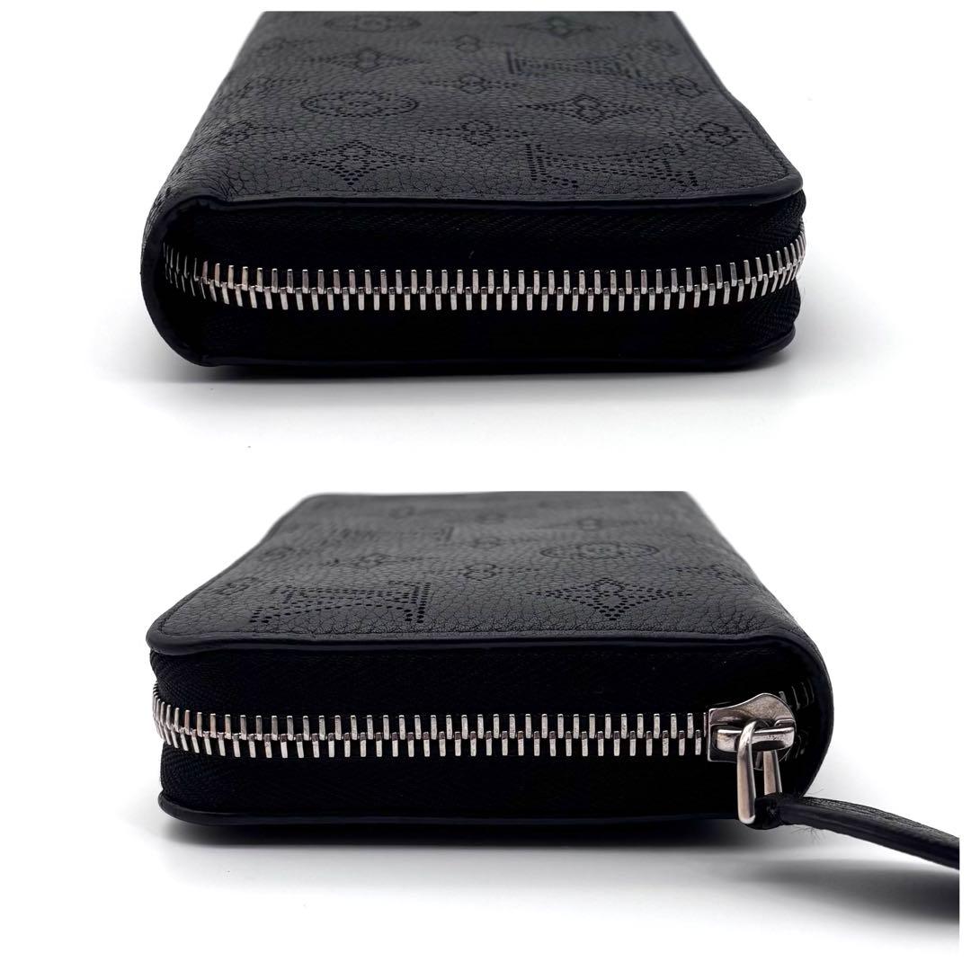 Louis Vuitton Monogram Mahina Zippy Wallet Noir Black — view 7