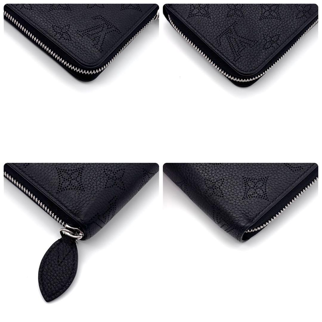Louis Vuitton Monogram Mahina Zippy Wallet Noir Black — view 8