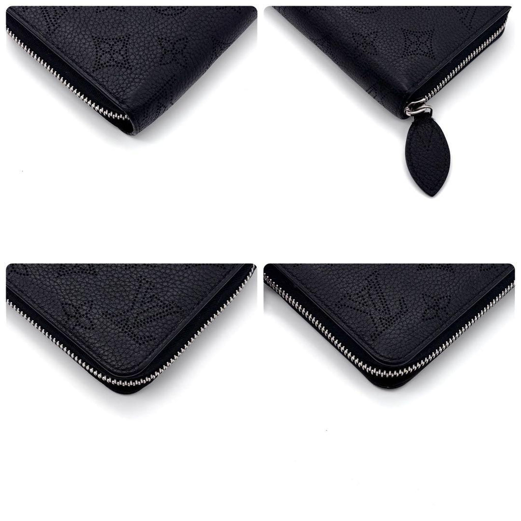 Louis Vuitton Monogram Mahina Zippy Wallet Noir Black — view 9