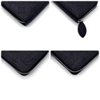 Louis Vuitton Monogram Mahina Zippy Wallet Noir Black — view 9