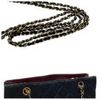Chanel Quilted Lambskin Chain Shoulder Tote Bag Black — view 8