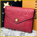 Louis Vuitton Empreinte Portefeuille Victorine Red Wallet