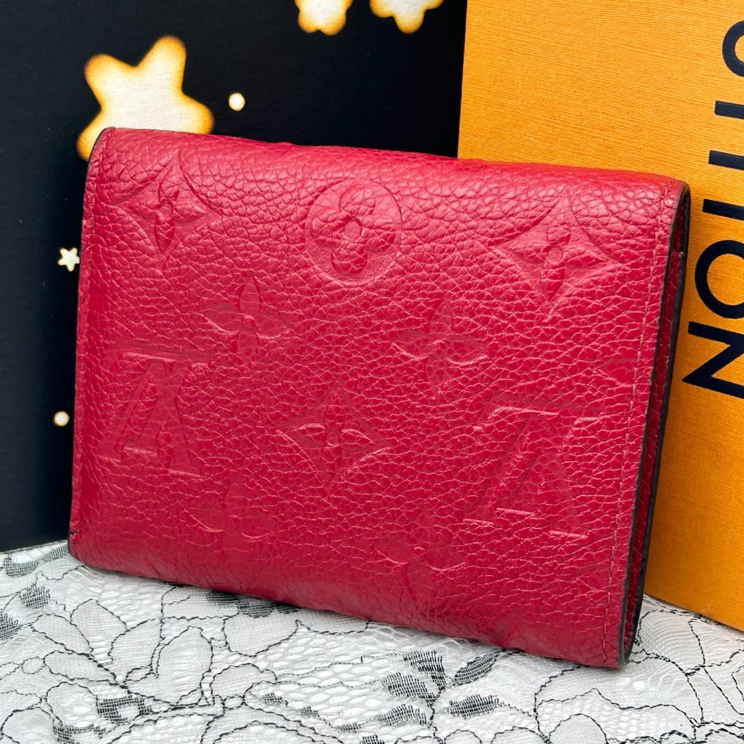 Louis Vuitton Empreinte Portefeuille Victorine Red Wallet — view 2