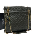 Chanel Quilted Lambskin Chain Shoulder Tote Bag