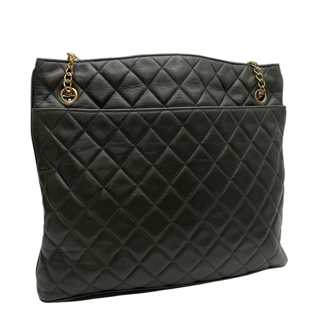 Chanel Quilted Lambskin Chain Shoulder Tote Bag — view 2