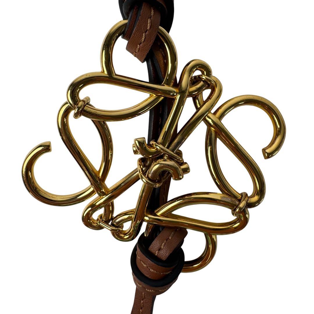 Loewe Anagram Bag Charm Gold