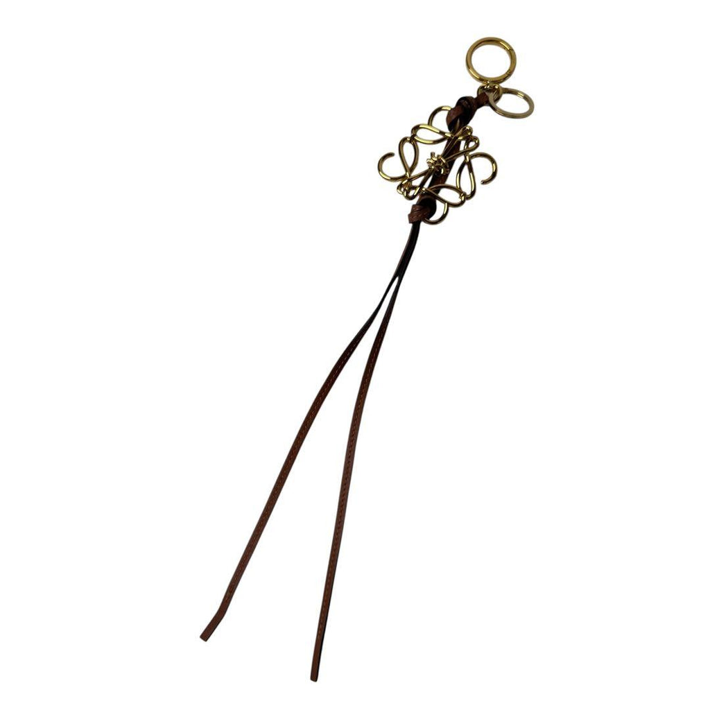 Loewe Anagram Bag Charm Gold — view 2