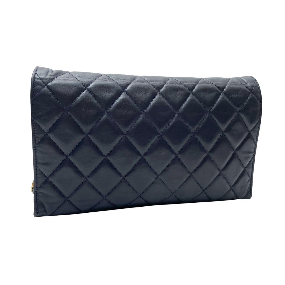 Chanel Quilted Lambskin Circle Logo Chain Shoulder — view 2
