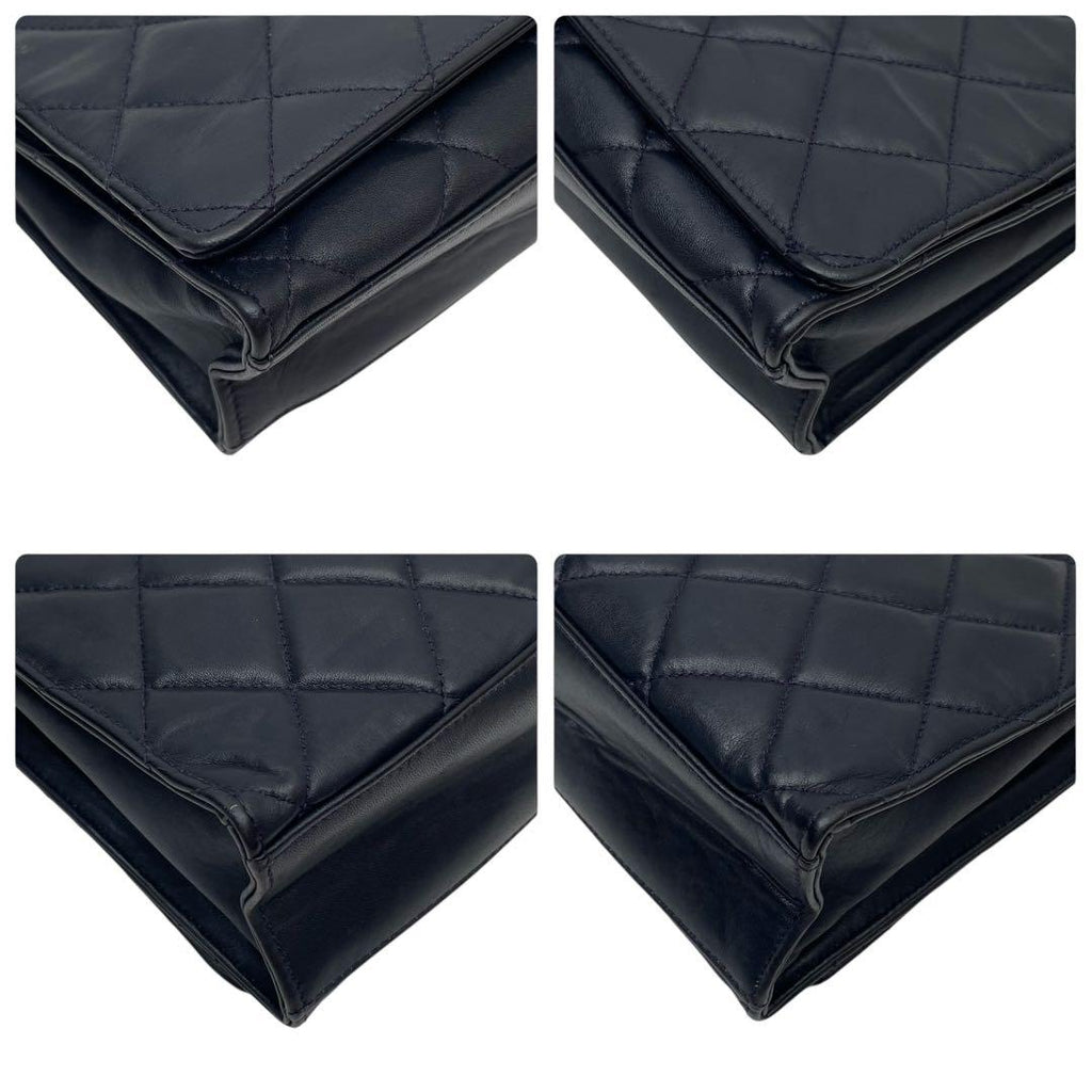Chanel Quilted Lambskin Circle Logo Chain Shoulder — view 6