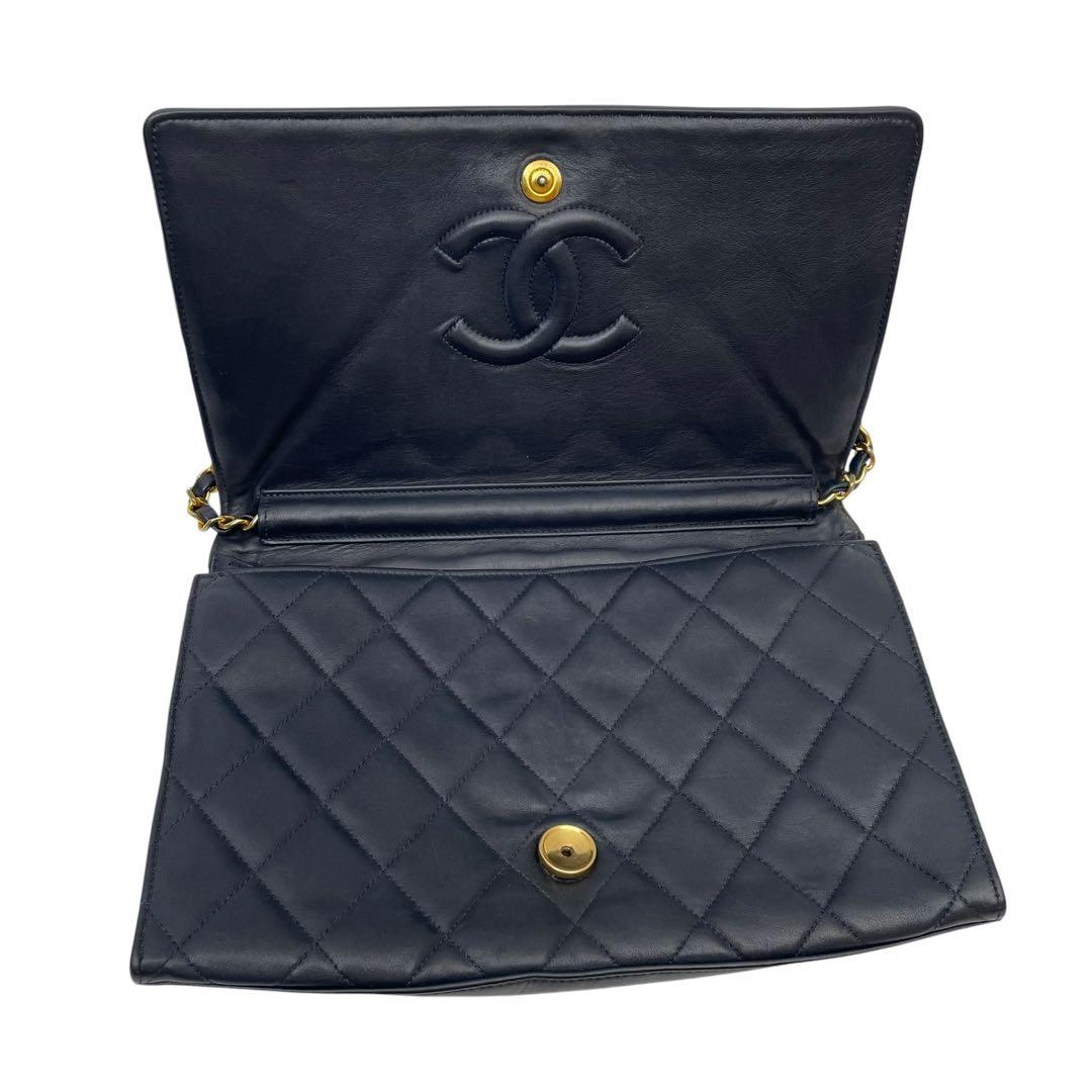 Chanel Quilted Lambskin Circle Logo Chain Shoulder — view 7