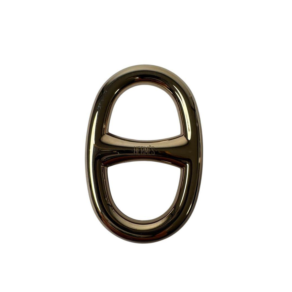Hermes Scarf Ring Chaine D'ancre Gold