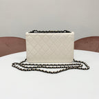 Chanel Lambskin Turnlock Shoulder Bag Chain Wallet — view 3