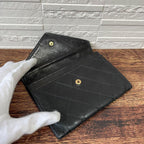 Chanel Bicolor Quilted Lambskin Card Case Coin — view 5