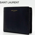 Saint Laurent Bifold Wallet Navy Compact Caviar Leather