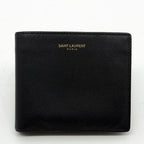Saint Laurent Bifold Wallet Navy Compact Caviar Leather — view 2