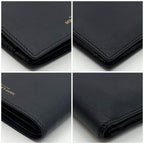 Saint Laurent Bifold Wallet Navy Compact Caviar Leather — view 5