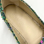 Chanel Fabric Coco Mark Espadrille Flat Shoes — view 7