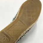Chanel Fabric Coco Mark Espadrille Flat Shoes — view 8