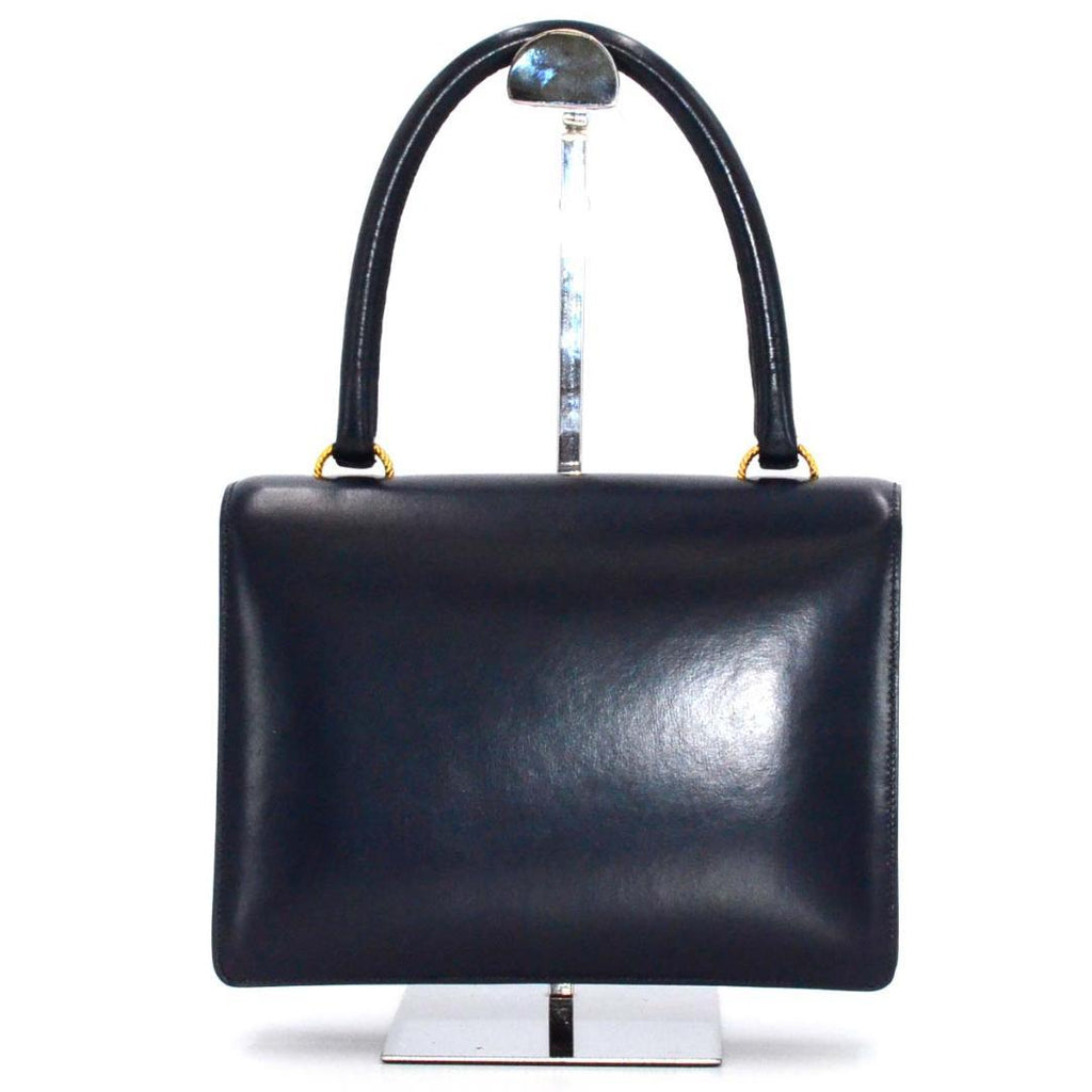 Hermes Vasco Vintage Handbag Navy — view 2
