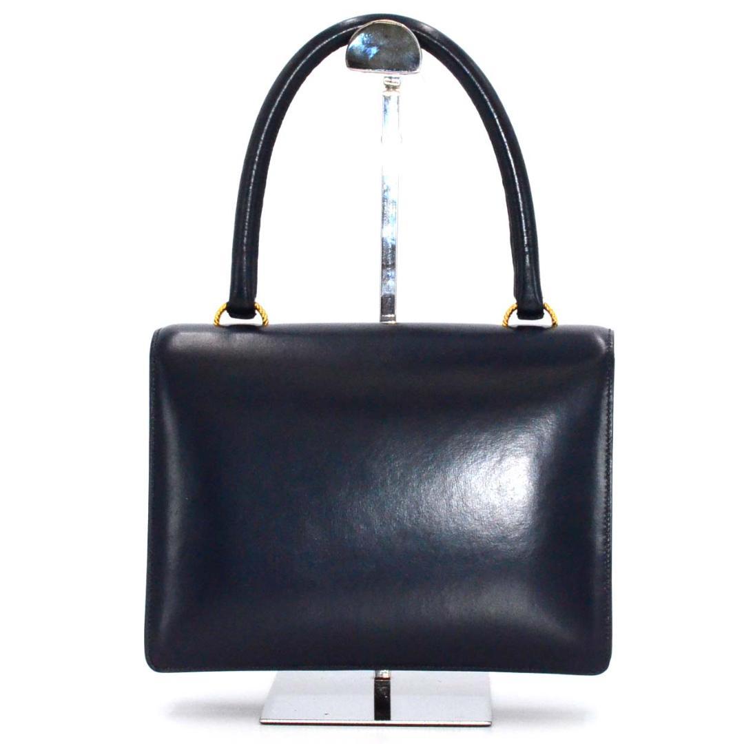 Hermes Vasco Vintage Handbag Navy — view 2