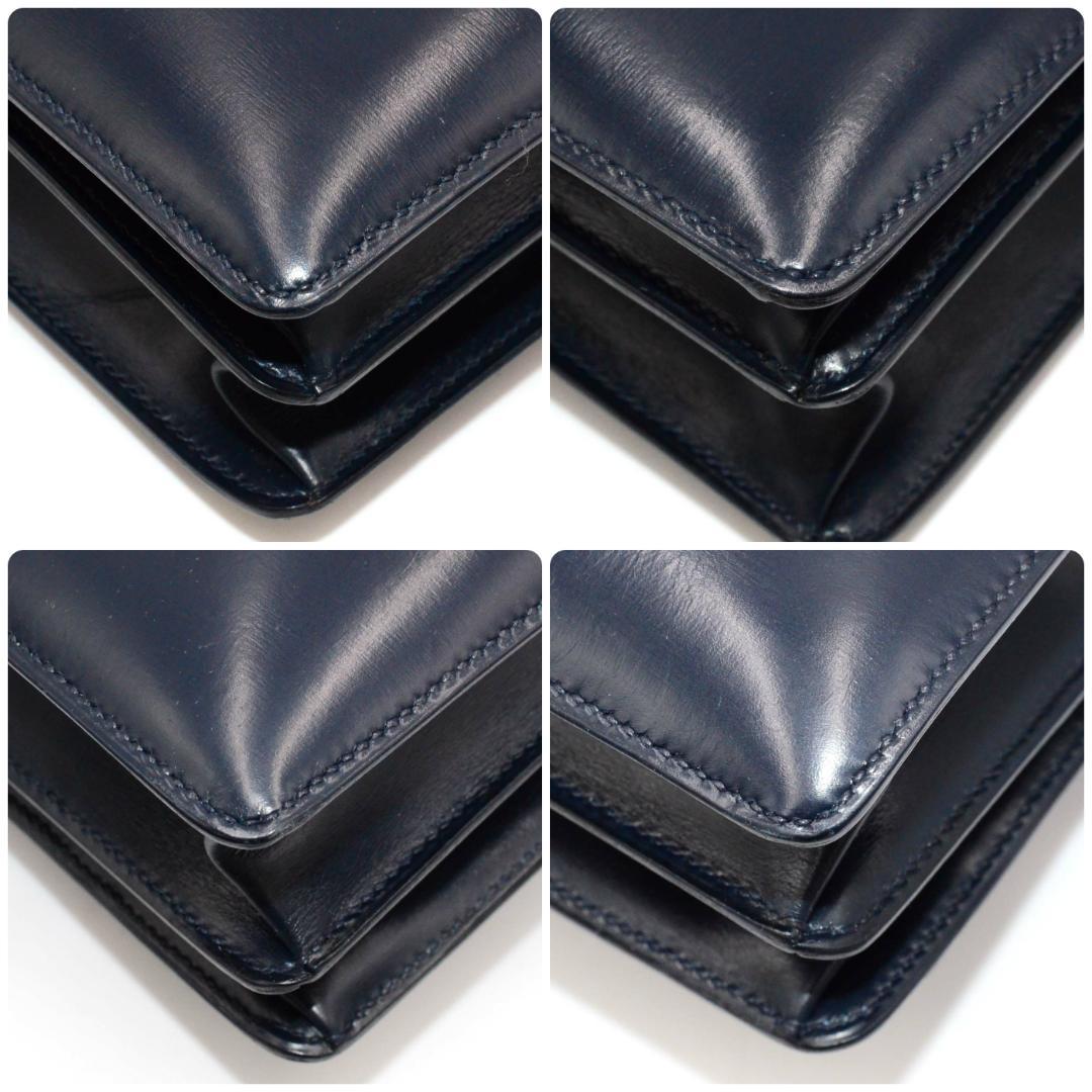 Hermes Vasco Vintage Handbag Navy — view 6