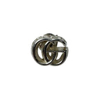 Gucci Single Studded Earrings Double Logo Silver — view 2