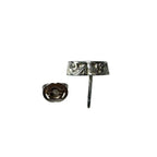 Gucci Single Studded Earrings Double Logo Silver — view 5