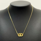 Dior CD Logo Necklace Rhinestone Gold CD — view 7