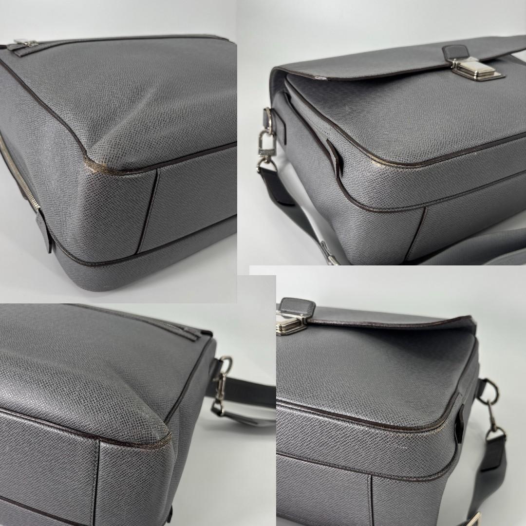 Louis Vuitton Super Taiga Vasili GM Business Bag Gray — view 8