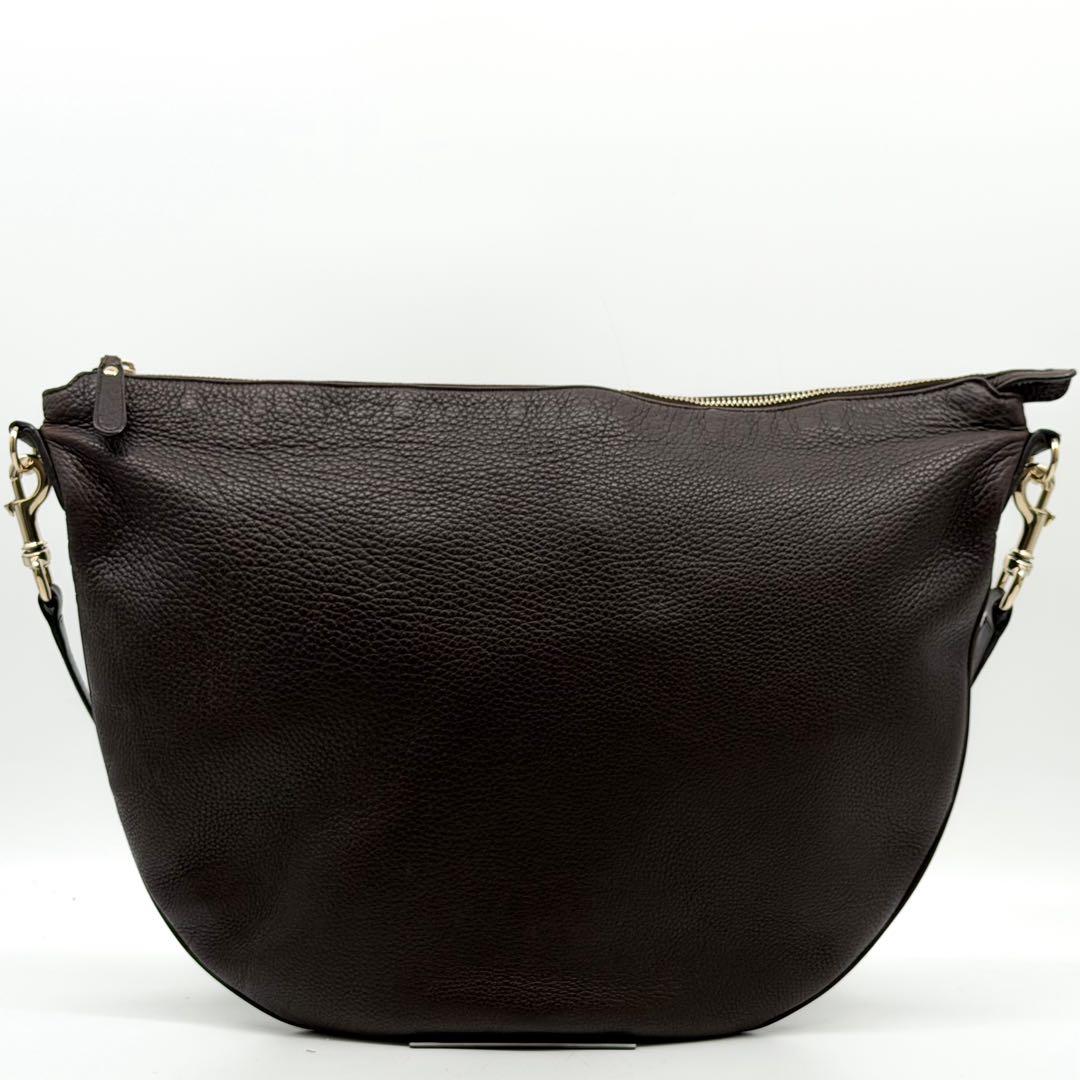 Gucci Shoulder Bag Brown Leather Vintage — view 2