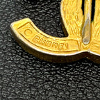 Chanel CC Logo Earrings Rhinestone Icon Gold — view 8