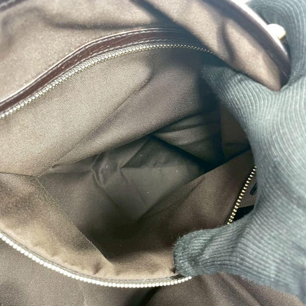 Gucci GG Sherry Line Tote Brown Leather Charm — view 5