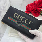 Gucci Logo Wallet Black Leather — view 3