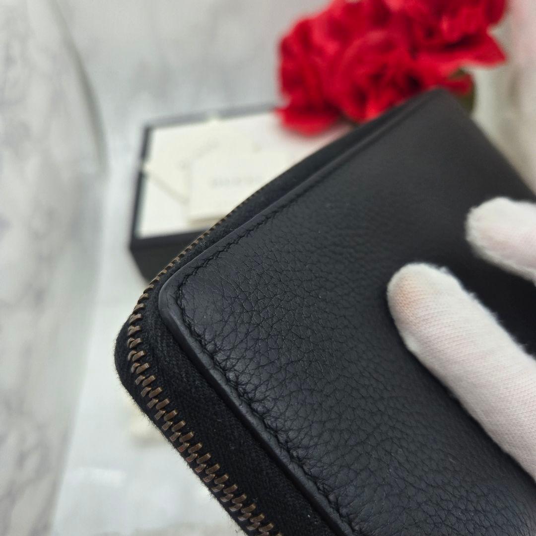 Gucci Logo Wallet Black Leather — view 7