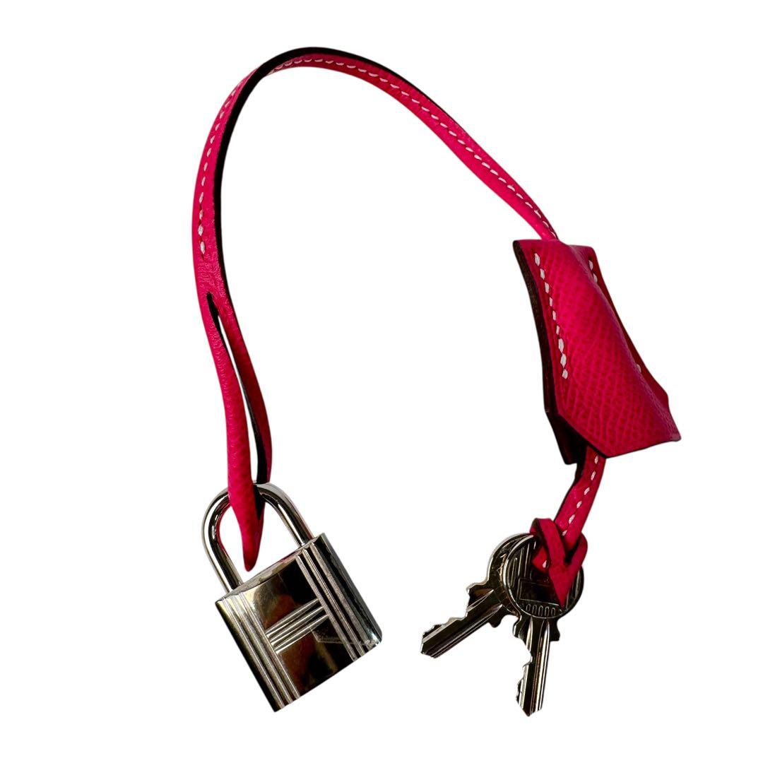 Hermes Cadena Rose Tyrian No 32 2 Keys Clochette — view 2