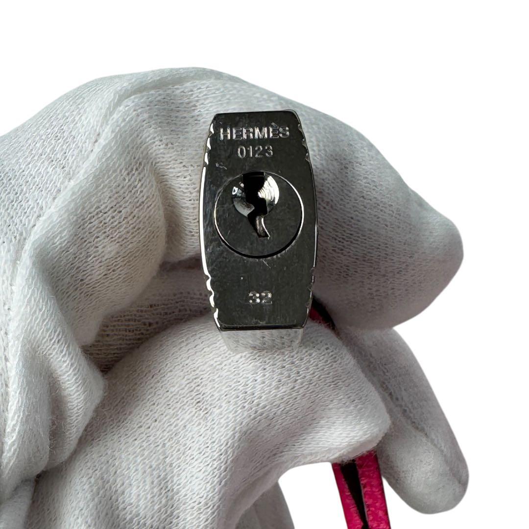 Hermes Cadena Rose Tyrian No 32 2 Keys Clochette — view 6