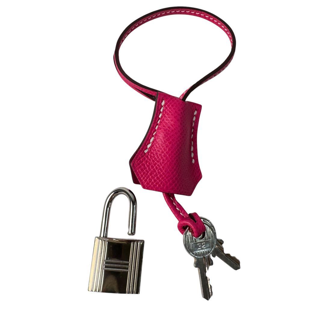 Hermes Cadena Rose Tyrian No 32 2 Keys Clochette — view 9