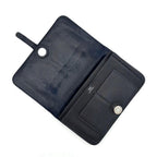 Hermes Dogon GM Navy Togo Silver Wallet Coin — view 3