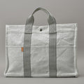 Hermes New Fourre Tout MM Tote Canvas Gray Black