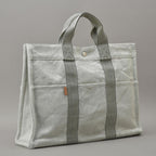 Hermes New Fourre Tout MM Tote Canvas Gray Black — view 2