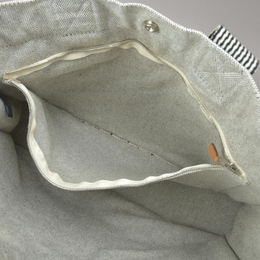 Hermes New Fourre Tout MM Tote Canvas Gray Black — view 7