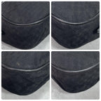 Gucci GG Shoulder Bag Black Leather Gold Logo — view 8
