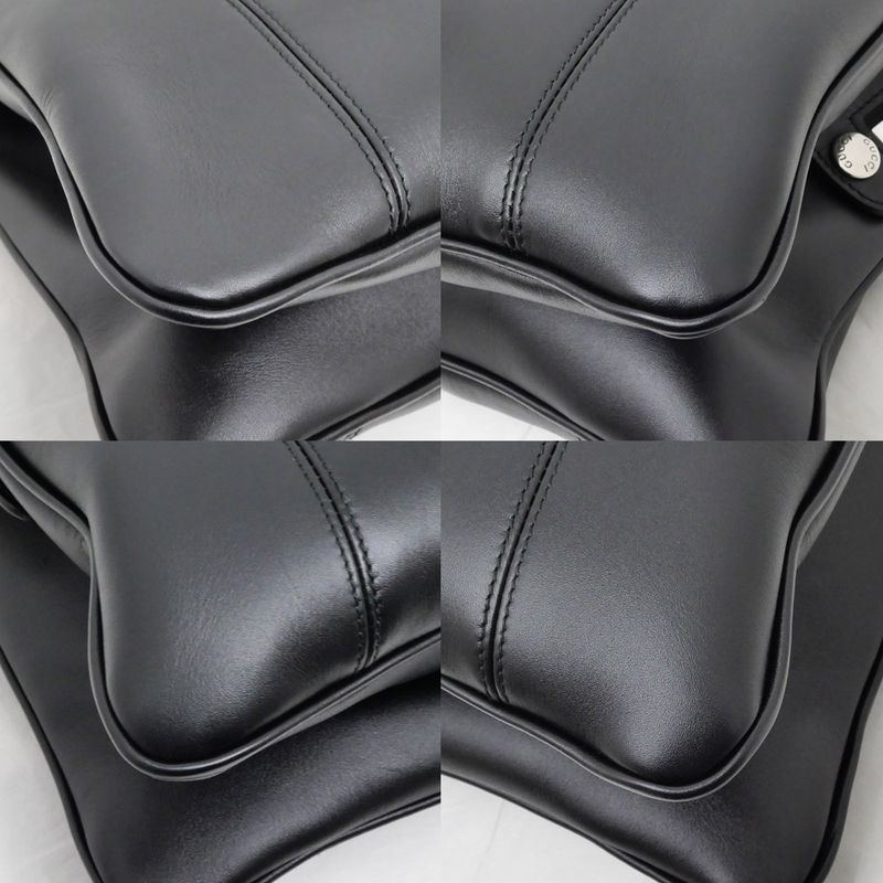 Gucci Petit GG Small Hand Bag Black 2-Way Chain — view 5