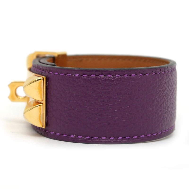 Hermes Collier De Chien 24 Bracelet Anemone Gold Hardware T2 eva Color — view 6