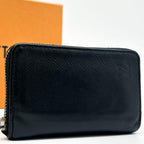 Louis Vuitton Zippy Coin Purse Taiga Black