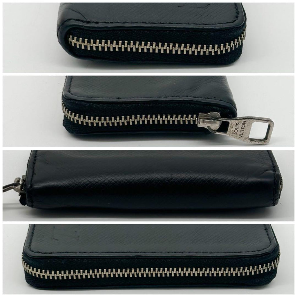 Louis Vuitton Zippy Coin Purse Taiga Black — view 6