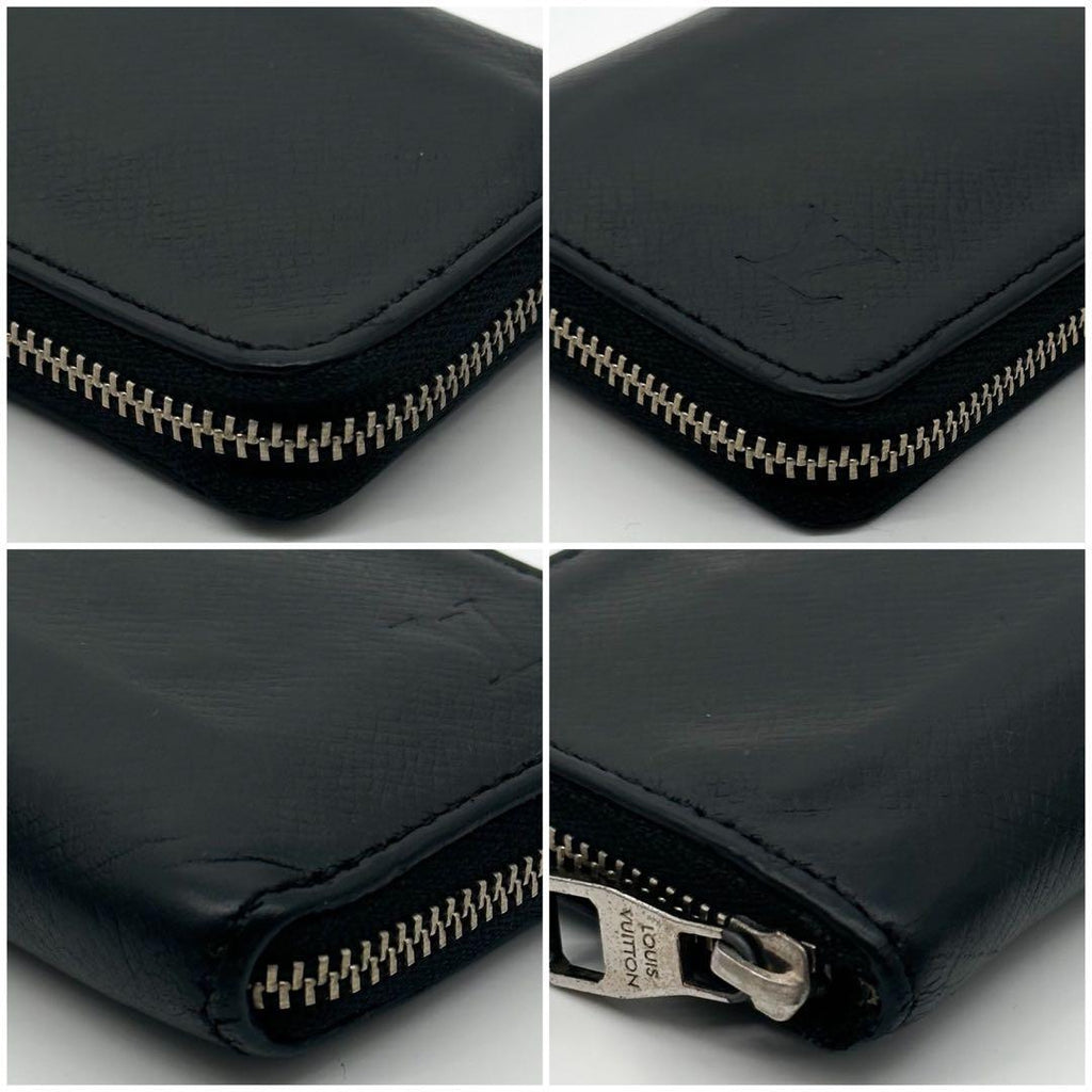 Louis Vuitton Zippy Coin Purse Taiga Black — view 7