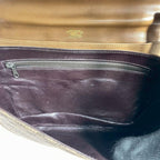 Gucci GG Shoulder Bag Brown Beige Leather Logo — view 5