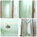 Chanel Quilted Handbag Enamel Yellow Kiss Lock Silver — view 6