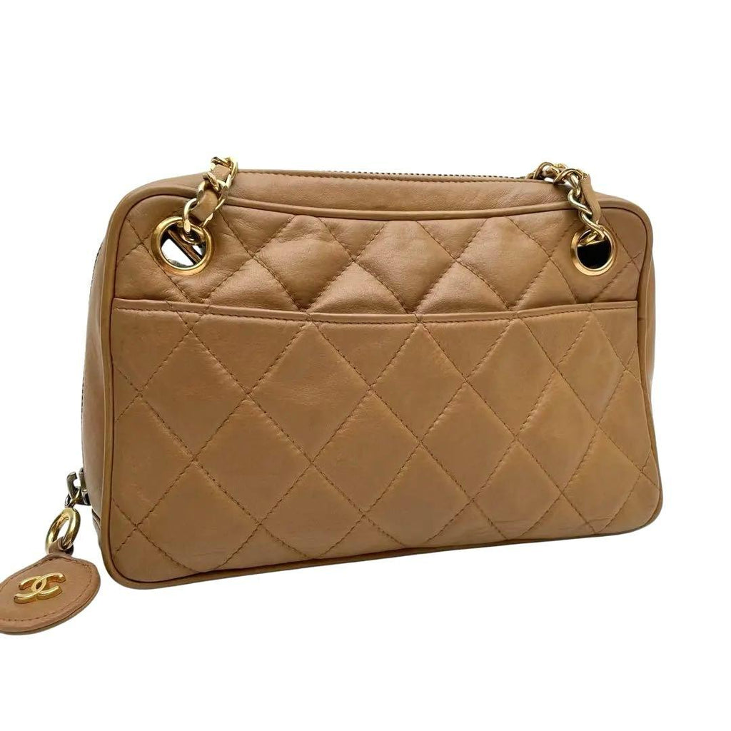 Chanel Quilted Lambskin Shoulder Bag CC Logo — view 2
